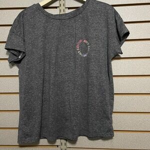 Juicy Couture Top Sleep Shirt Logo Gray‎ Medium